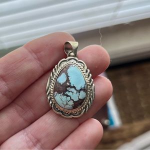 Native American Golden Hills Turquoise small pendant